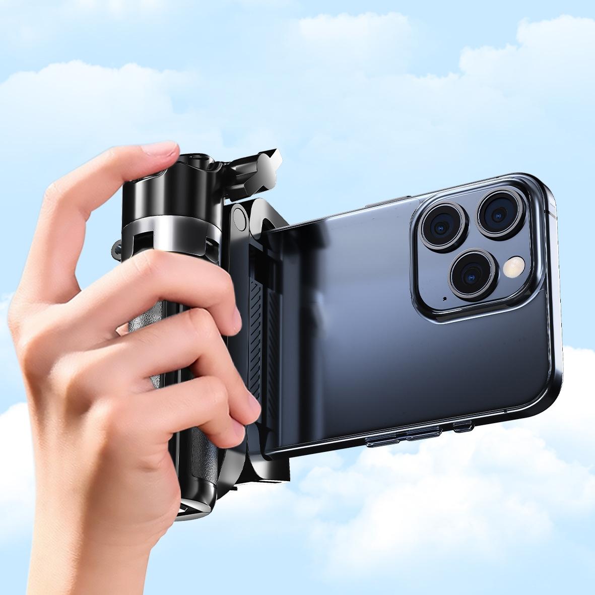 Multifunctional Mini Wireless Selfie Stick Tripod with 2 Lighters & Wide Angle Lens, Selfie Stand, Portable Phone Accessory for Travel Photography, Travel Gadgets