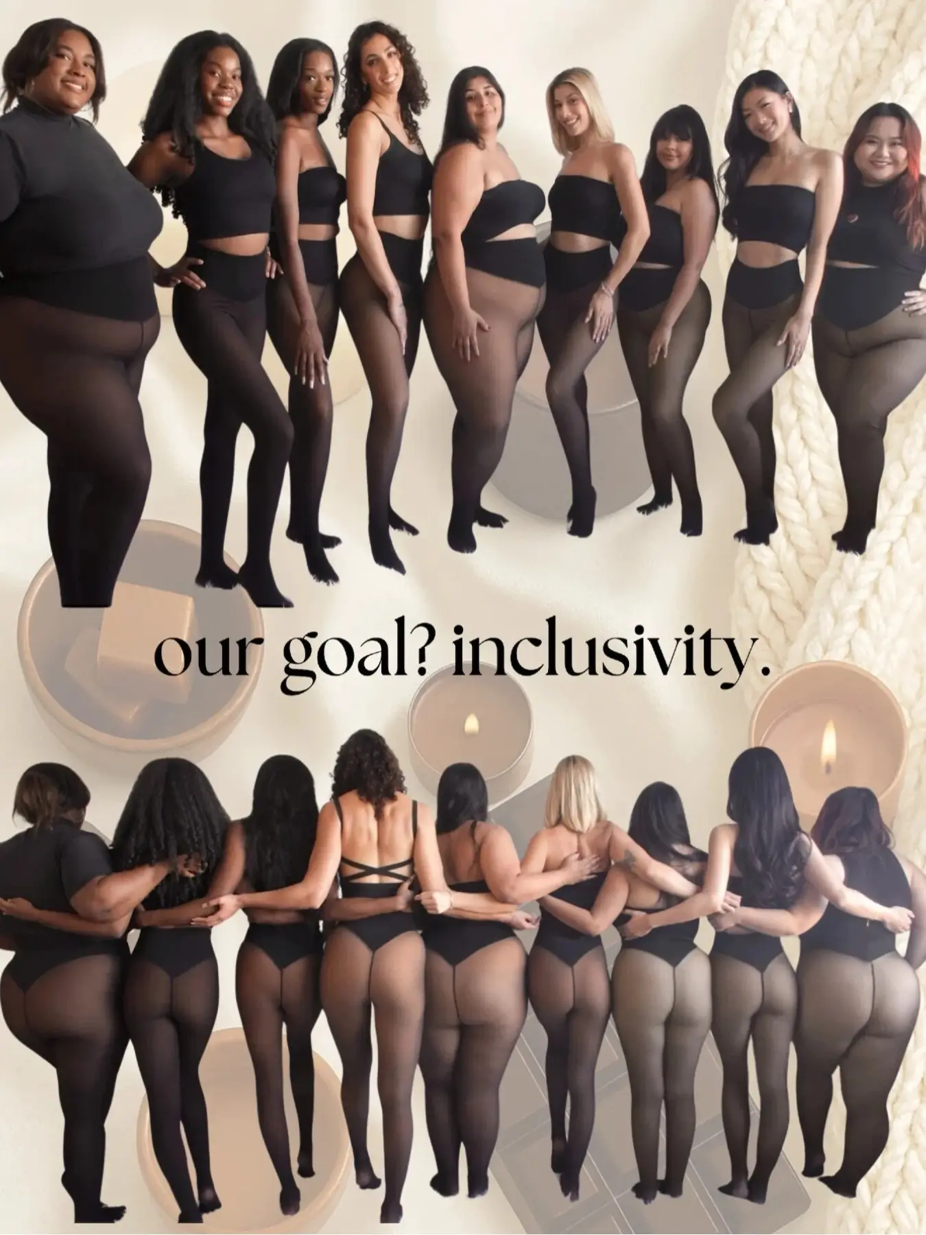1 Pair of Brand-New Single-Seam Design, Fleece-Lined Sheer Tights That Make Your Legs Look Long and Slim—High-Waisted, Tummy-Tucking, Slimming, and Warm, Autumn. Suitable for All Skin Tones. Available in 4 Colors. Fleece-Lined Sheer Tights Underwear