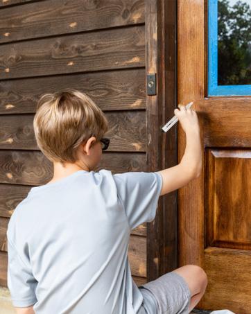 Touch Up Paint Brush Pens, Fillable Paint Pen 5Pcs, Drywall Repair Kit for Wall Repair, Funiture, Cabinet, Wood Floor, Window, Paint Storage 6ML