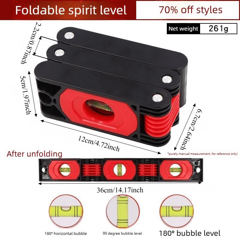 Foldable Magnetic Leveling Tool, High Precision Home Use, Anti-Fall Adjustable Plumb Bob, Ideal for Various Construction Measurement Challenges