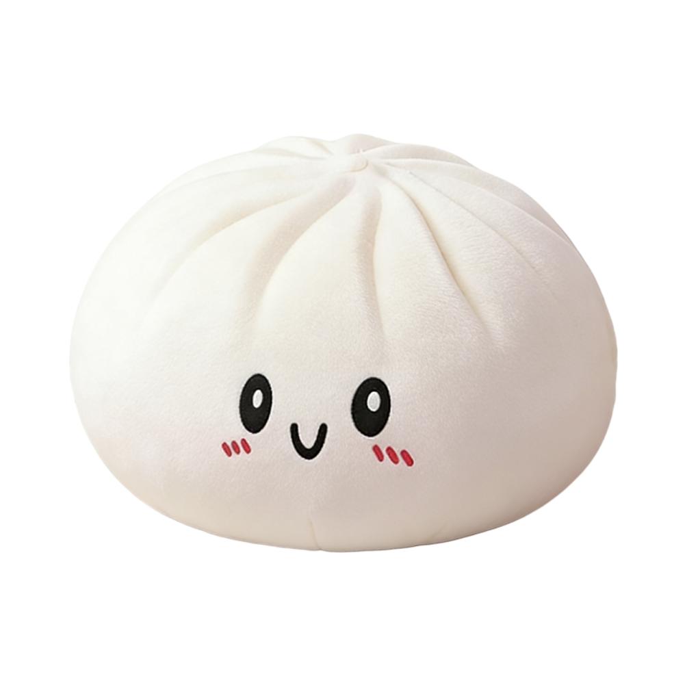 Large Dumpling Squishy Plush Toy Soft PET Stuffed Hug Pillow Adorable Steamer Design Home Decoration Stress Relief Toy for Kids