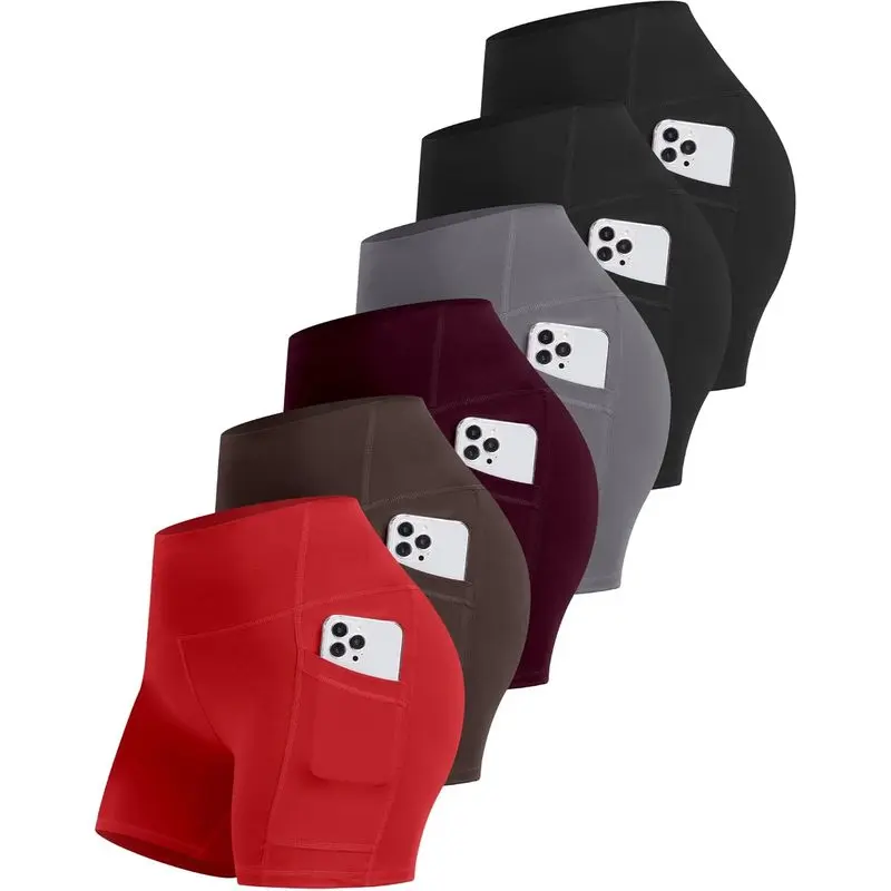 6 Packs - Black/Black/Grey/Cassis/Brown/Red