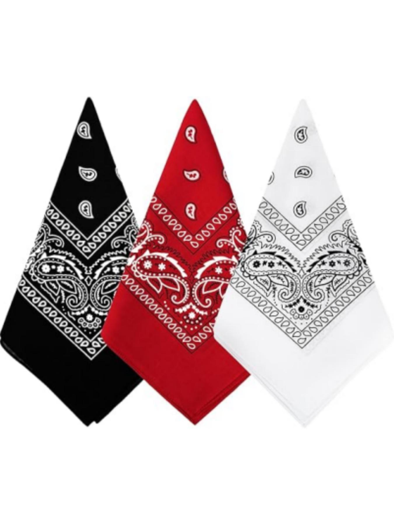 3-Piece Multifunctional Paisley Nut Flower Towel Set, Hip Hop Street Dance Outdoor Cycling Towels, Unisex