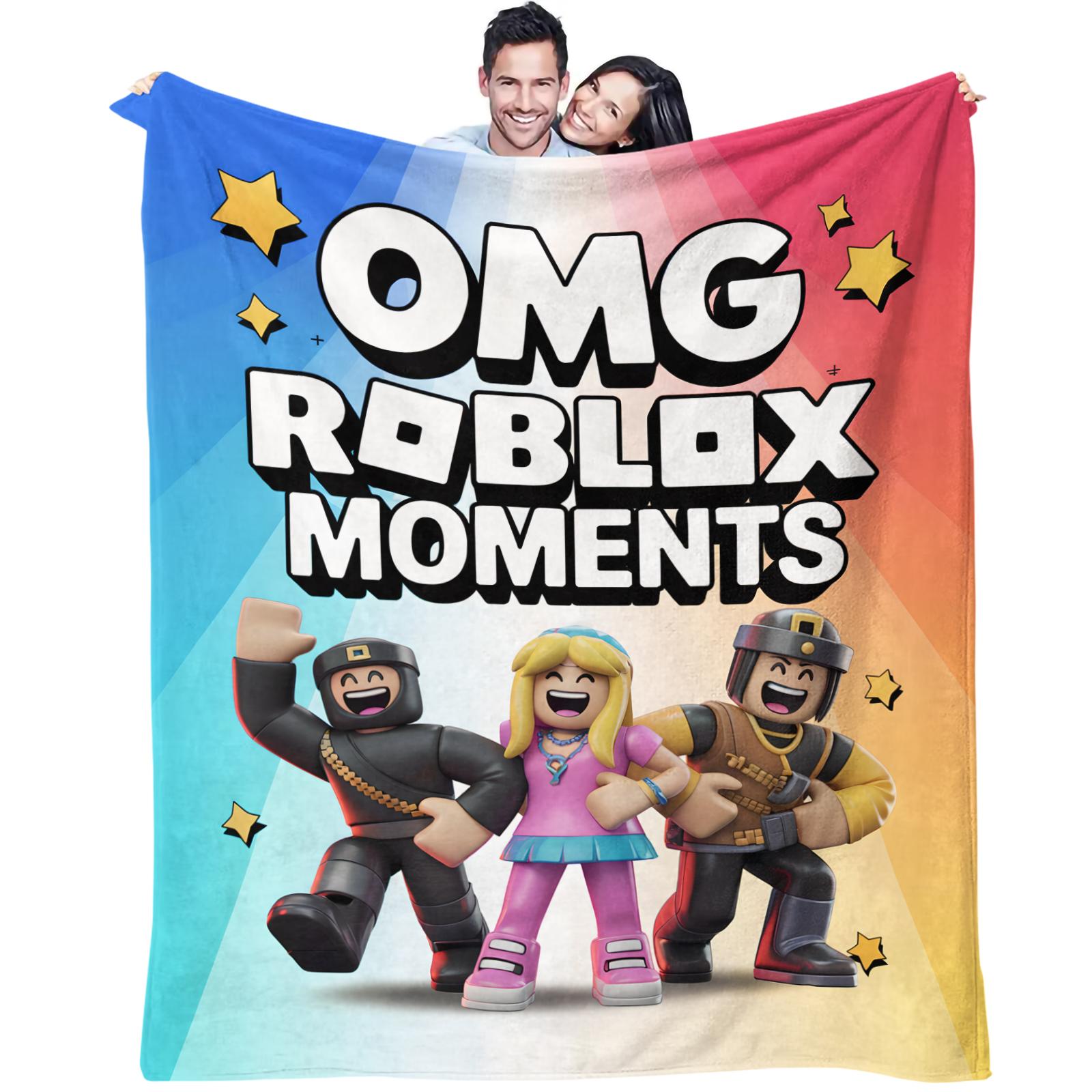 Roblox Printed Pattern Blanket, Suitable For All Seasons, Suitable For Beds, Sofas, Cars, Room Decorations, And Gifts, Suitable As a Gift For Children And Teenagers, a Single-Sided Printed Blanket