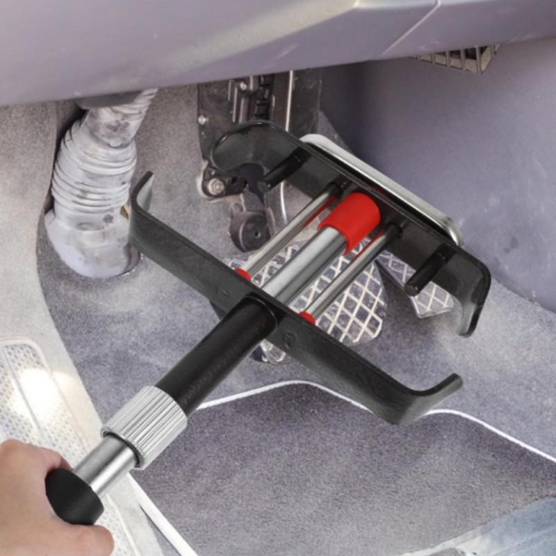 Car Anti-Theft Lock Pedal Lock Clutch Lock Brake Lock, Full Metal Parking Lot Car Security Lock, Anti-Breakaway Metal Lock