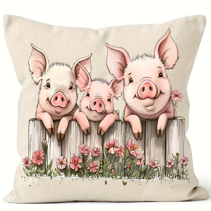 8Pcs Cute Pig DIY DTF Transfer Stickers Washable Heat Transfer Design Iron-On Patches for Tshirt Mask Jeans Backpack Crafts Accessories