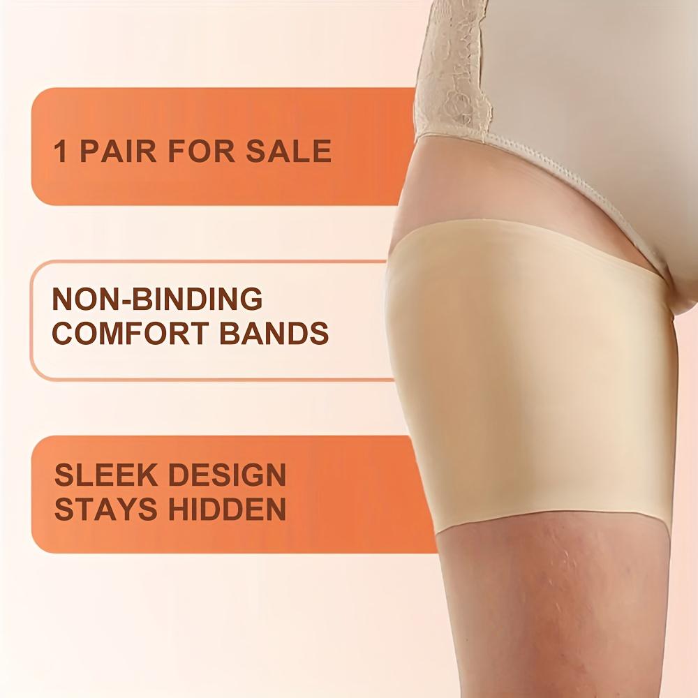 1 Pair Thigh Compression Sleeves, Thigh Brace & Wrap Great for Running Sports, Upper Leg Sleeves, Elastic Thigh Compression Sleeve for Men Women Non-Slip Upper Leg Wraps Support