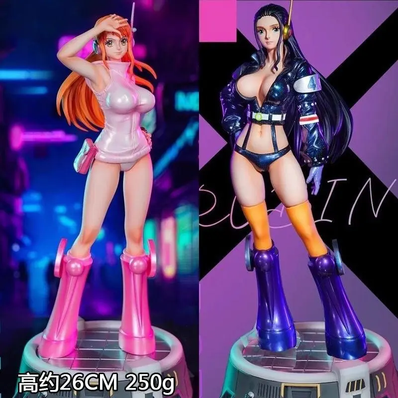 26cmOne Piece Anime Figures Sexy Gril Nami Robin Action Figurine Stand Model Nami Nico Robin Statue Doll Collect Toys Xmas Gifts