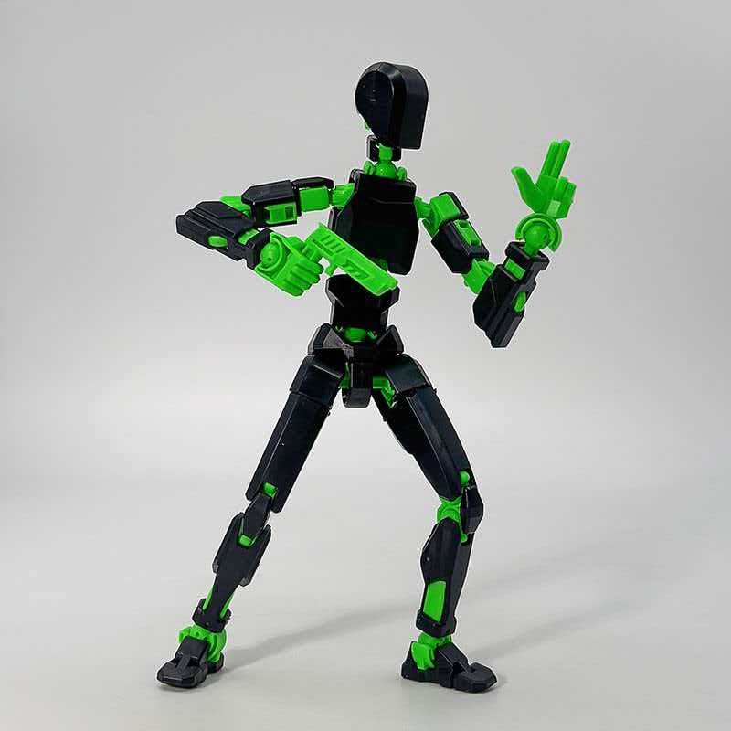 3D Printed Robot Model, Fully Assembled, Multiple Joints, Activity Joint Design, Action Figure, Perfect Desktop Decoration Gift, Easter & Halloween Gifts