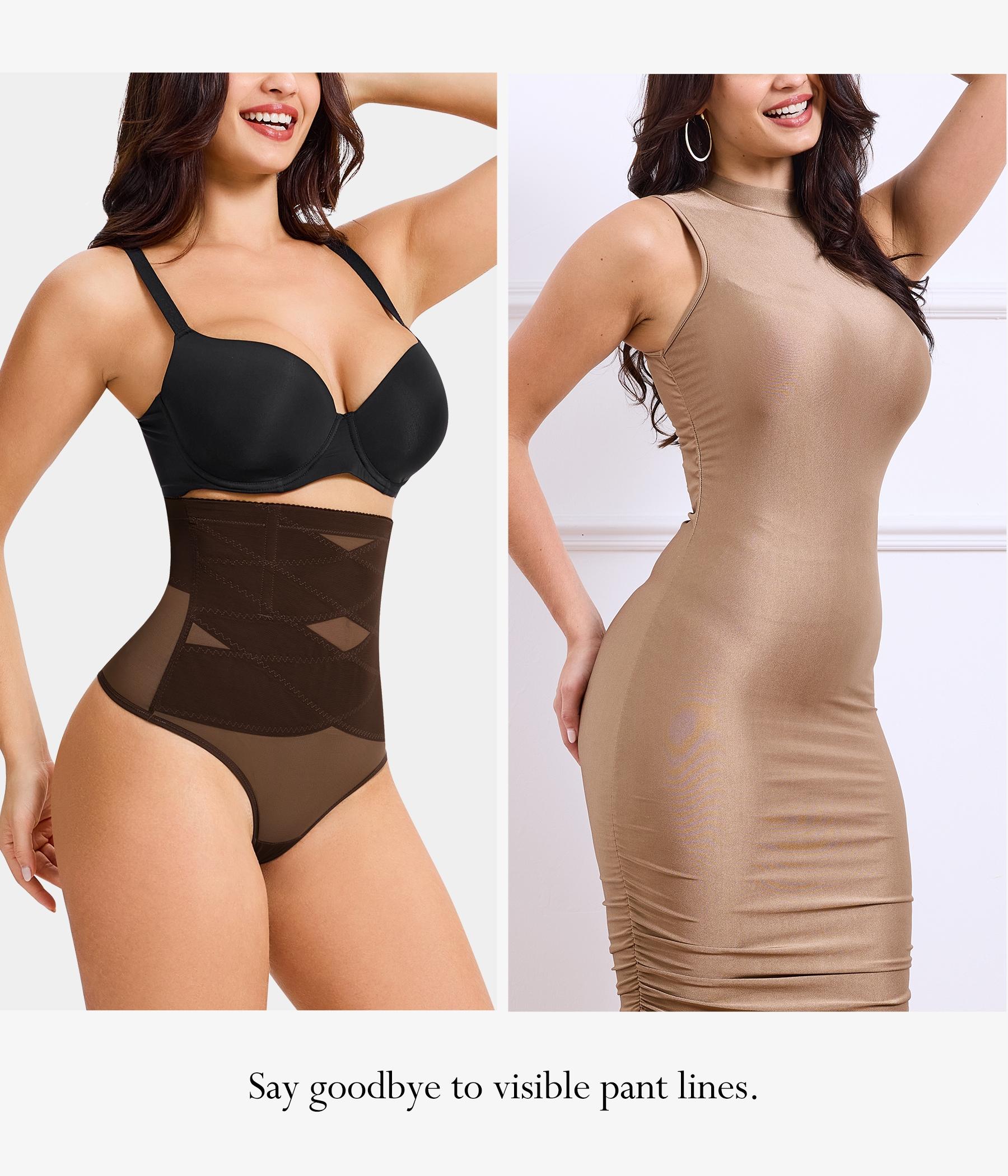 Women's Thong High Waisted Shapewear Underwear Seamless Body Shaping Panties, Comfortable and Slimming, Perfect for Daily Wear