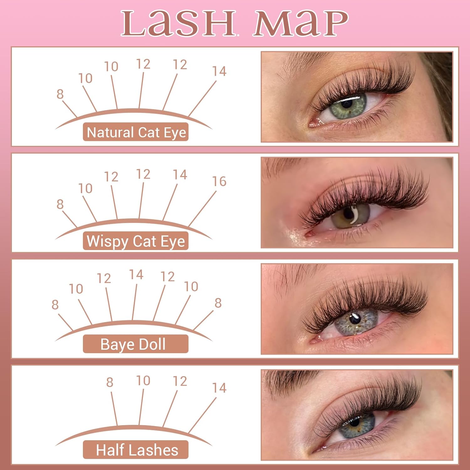 110pcs C Curl Cartoon Eyelash Cluster Kit, Eyelash Extensions Kit, Natural Look Fine Thread DIY Eyelash Extension Set with Glue Remover Tweezers Brush