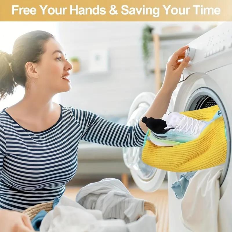 Shoe Washing Bag, Shoe Bag for Washing Machine, 2 Counts Reusable Shoe Laundry Bags for Sneakers, Shoe Protector Bags for All Types of Shoes, Mesh Laundry Bag, Laundry Tools & Accessories, Laundry Organizer, Laundry Products, Removable Washing Bags