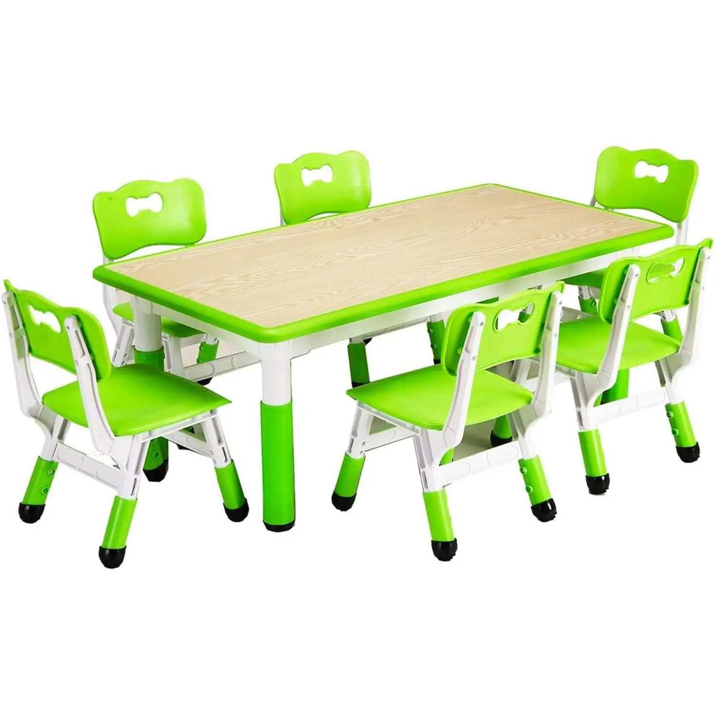green white