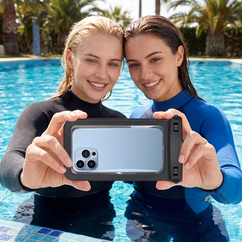 1 Piece Waterproof Phone Pouch - 7-Inch Waterproof Phone Case, Compatible with iPhone 17 Pro, 16, 15, 14, 12, 11 Pro Max, XS Plus, Fits XIAOMI 17 Pro Mobile Phones, Dry Phone Bag for Rafting, Skiing, Water Activities and Beach Trips (Model: DM664)