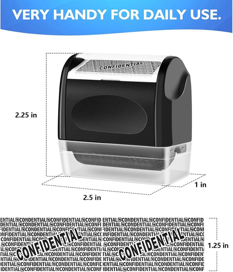 TAKOO Privacy Protection Security Roller Stamp — Address & Billing Info Blocker, Home & Office Mailing Essentials 100m Long-Lasting Roll
