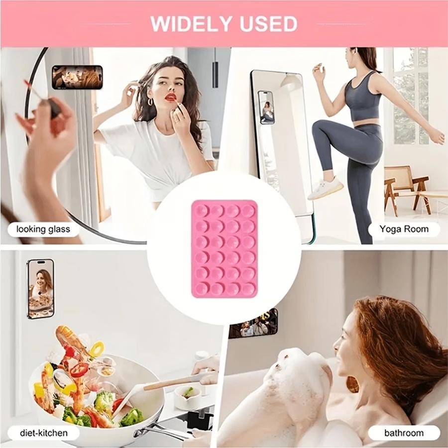 5pcs Suction Cup Phone Holder, Adhesive Mount for Most Phones, Universal Phone Ring Stand, Ideal for Selfies and Videos, Multiple Colors Available