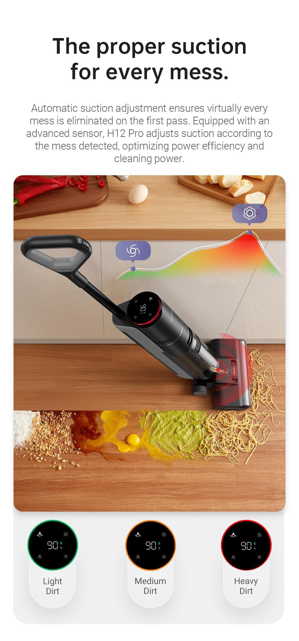 【LIVE】Dreame H12 PRO Wet Dry Vacuum Cleaner, Rechargeable Cordless for Hard Floors,One-Step Edge to Edge Cleaning with Hot Air Drying Vacuum Mop Combo