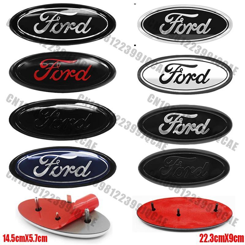 22.3cm 14.5cm Car Styling Logo Front Grille Emblem Rear Trunk Badge Accessories For Ford Mondeo MK2 MK4 F150 F250 F250 GT GT500 Decal For Cars