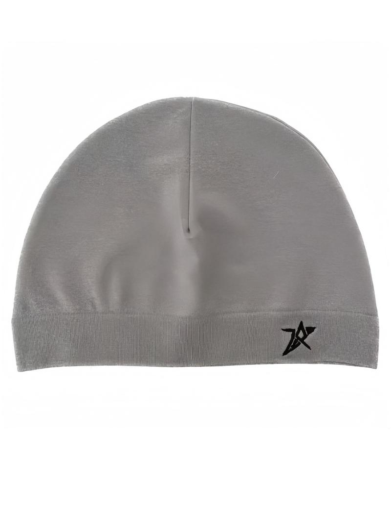 Star Embroidered Satin Lined Skull Cap, Adjustable High-Quality Elastic Design, Unisex Simple Eternal Style, Perfect Travel Companion, Premium Quality Cap