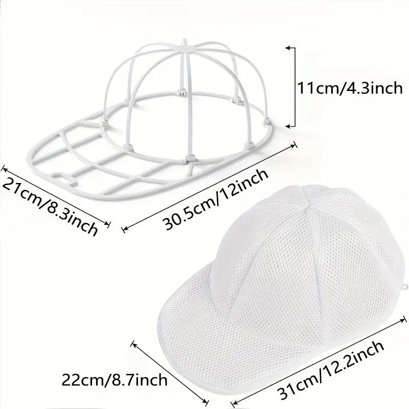 Hat Washer Cage for Laundry Washing Machine, Cap Cleaner Holder for Cleaning & Protection, Universal Hat Cleaner for Adult Baseball Caps, Wash Bags
