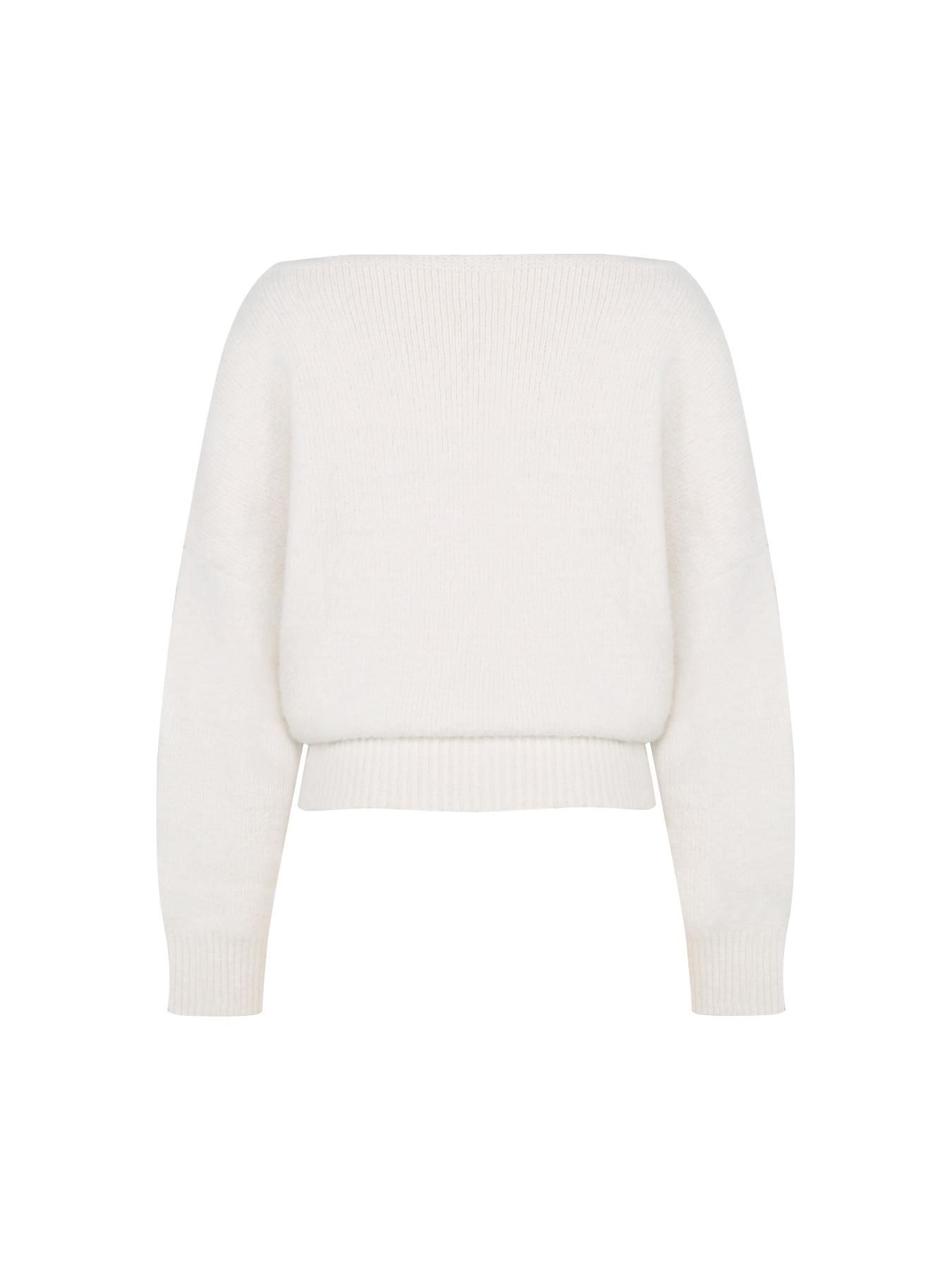 Women's Fashion Casual Soft Knit Sweater, Asymmetrical Shoulder Long Sleeve Pullover, Loose Fit Fall & Winter Wear