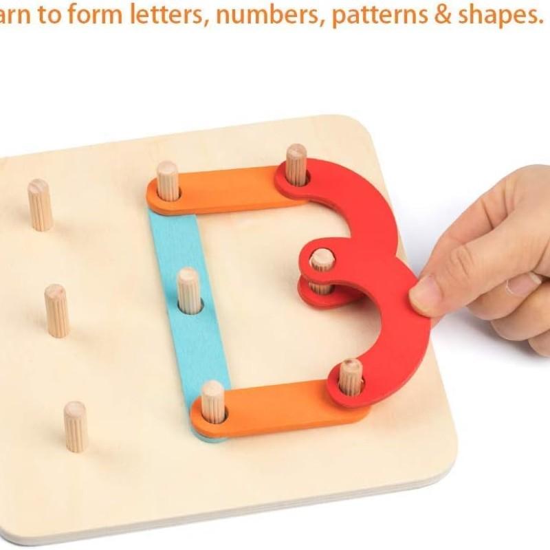 A set of versatile stackable column-shaped children's toys, early education toys, puzzle toys, geometric matching creative game toys, learning toys, holiday gifts, birthday gifts, suitable for children aged 3