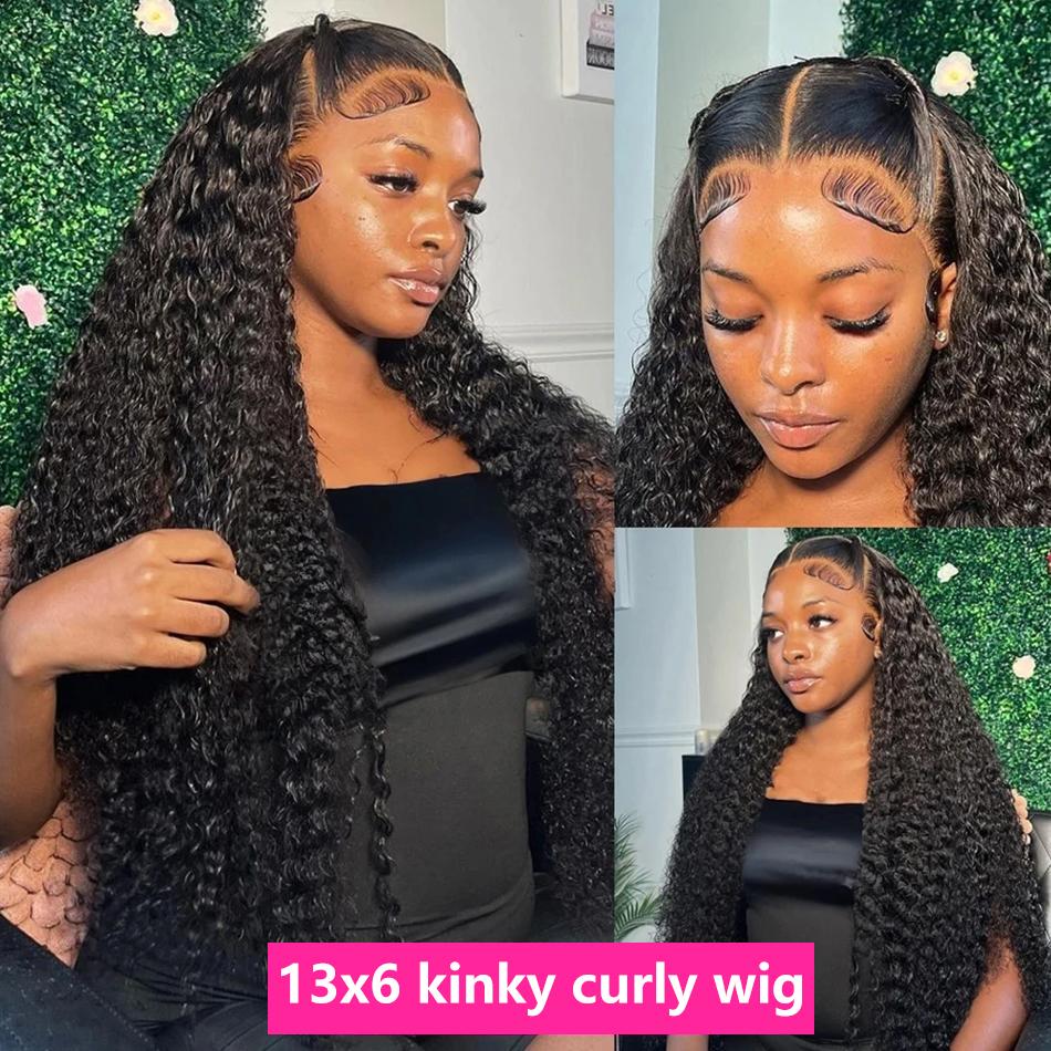 Bling Hair 180% Density 32 34Inch Deep Wave 13x6 Drawstring Glueless Wigs Human Hair For Black Women Brazilian HD Transparent 13x4 Wet And Wavy Curly Wave Lace Wig