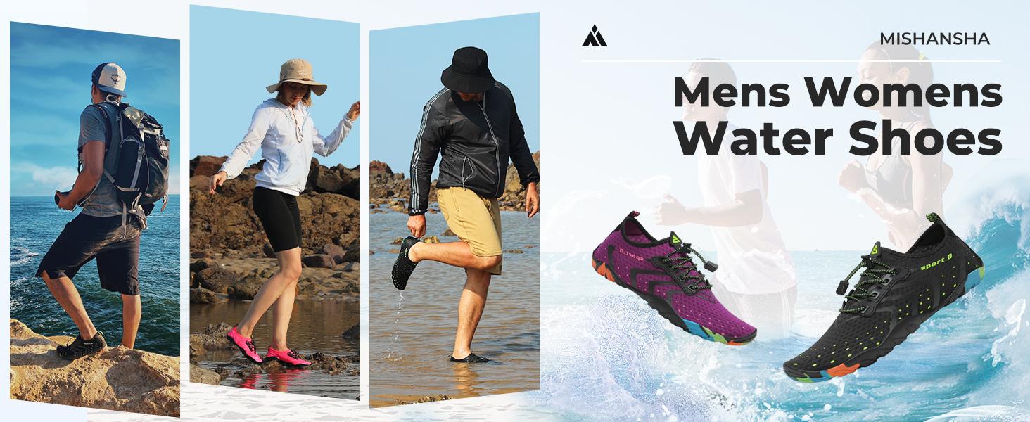 Mishansha Tide I - Water Shoes for Women Men Barefoot Beach Shoe Quick Dry Aqua Swim Socks for Surfing Yoga dealsforyoudays