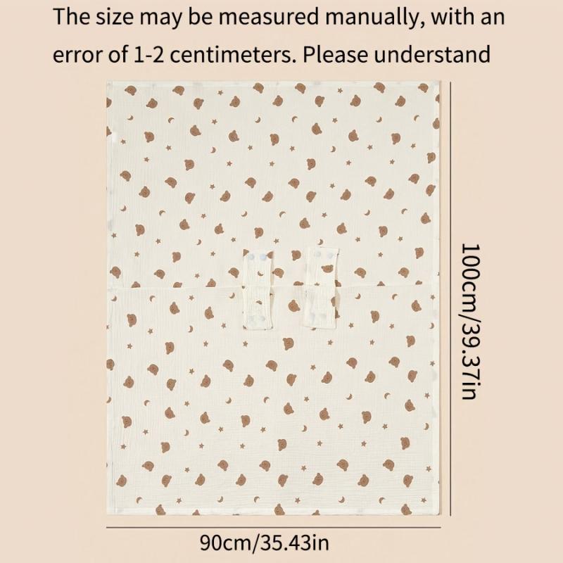 A Car Seat Sunshade - Suitable for All Seasons, Versatile for Car Seats And Strollers, Featuring a Breathable And Stylish Design with a Cute Bear Pattern, Perfect for Outings, Travel, Halloween and Easter
