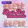 Y2K Style Press-On Nails, 10pcs Handmade Artificial Nails, XS-S-M-L Sizes, Perfect for Parties, Includes Jelly Glue, Crystal Stick, File, Nail Art Products #GLOBAL PICKS
