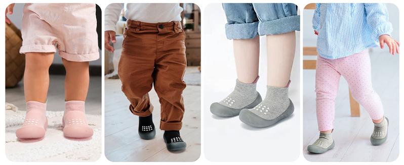 Baby Sock Shoes Infant Cozy Slippers Newborn Crib Shoes for 6 9 12 24 36months Boys Girls Toddlers Indoor Outdoor Adorable Walking Shoes Lightweight Breathable Durable little kids Sneakers for 0 1 2 3yrs old