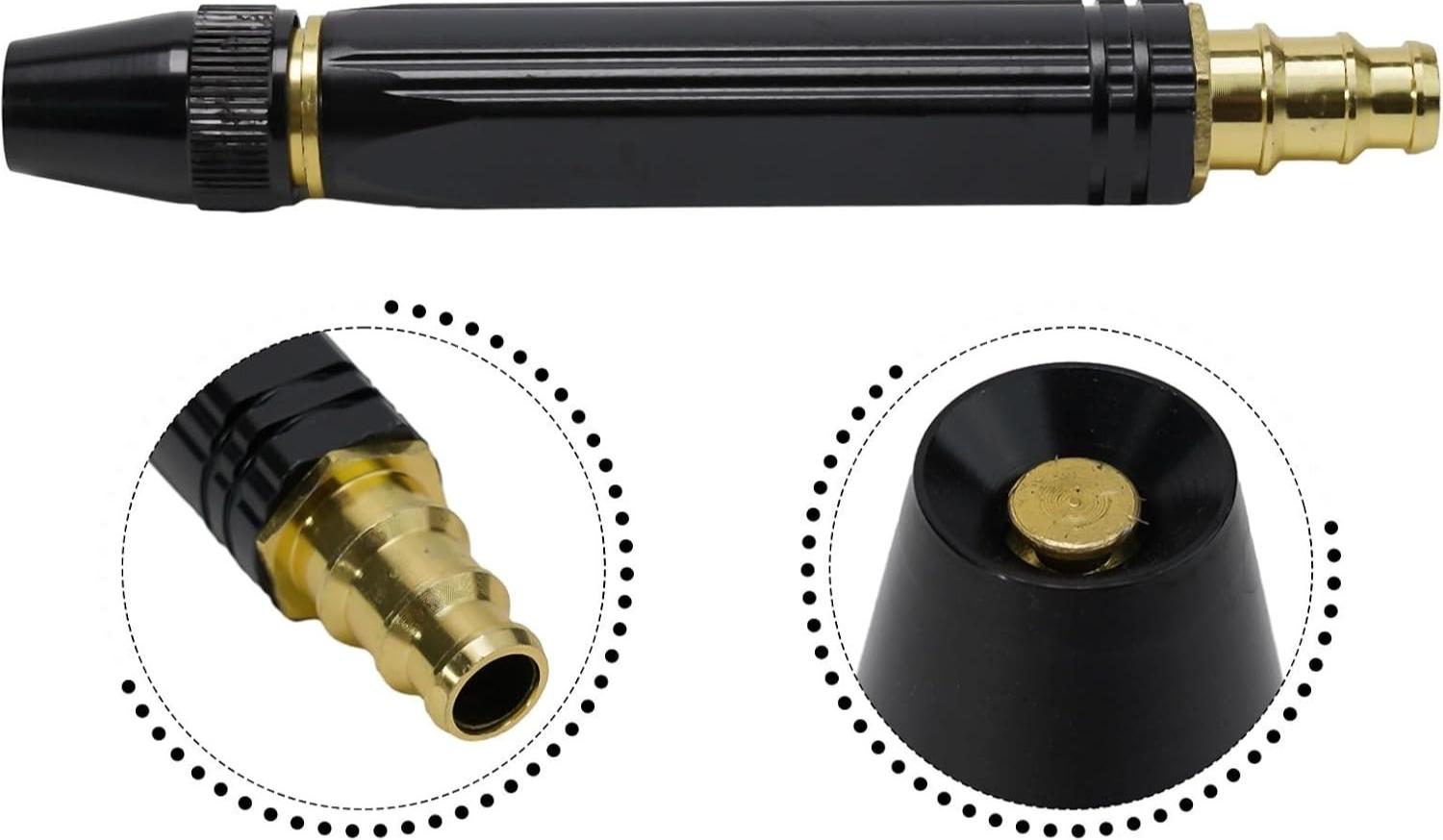 Adjustable High Pressure Garden Hose Nozzle, Multifunctional Water Spray Gun for Watering, Car Wash, Window Cleaning & Outdoor Use