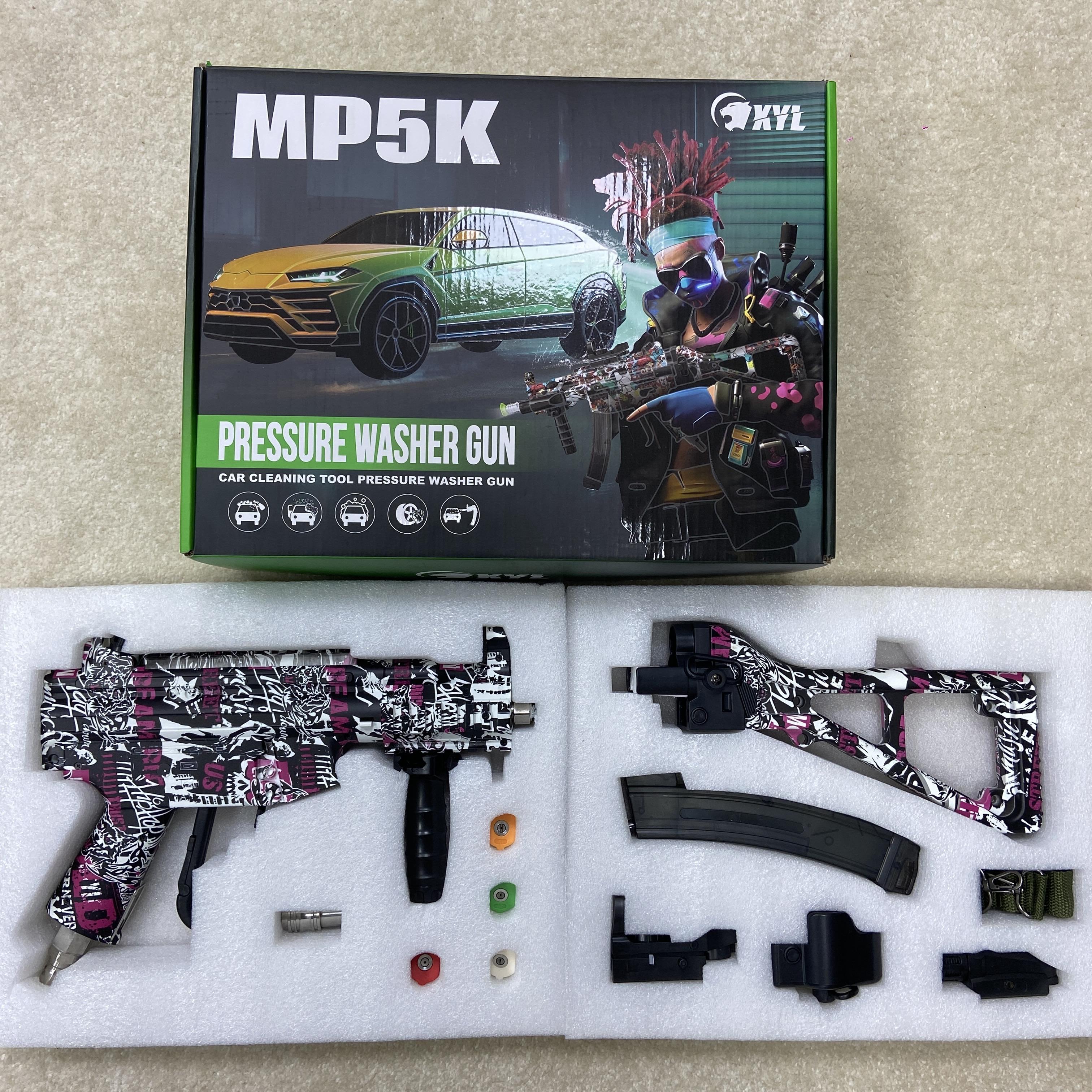 Mr IRONSTONE High Pressure Washer Gun with 3/8'' Quick Connector, Swivel Car Washer Gun Toy with 5 Pressure Washer Nozzle Tips & charing Station & Filter, Men's Gift, Father's Day Gift