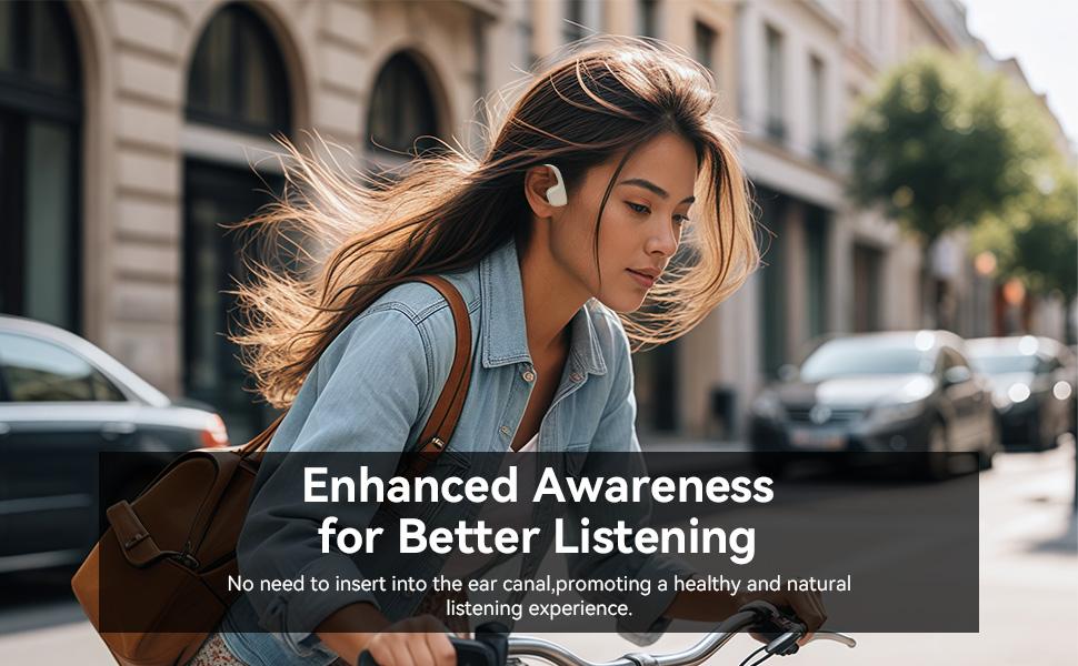 MZYMI i18pro Bone Conduction Neckband Wireless Earphones Headphones Sports Open Ear Headset With Mic Stereo Earbud Audio Black