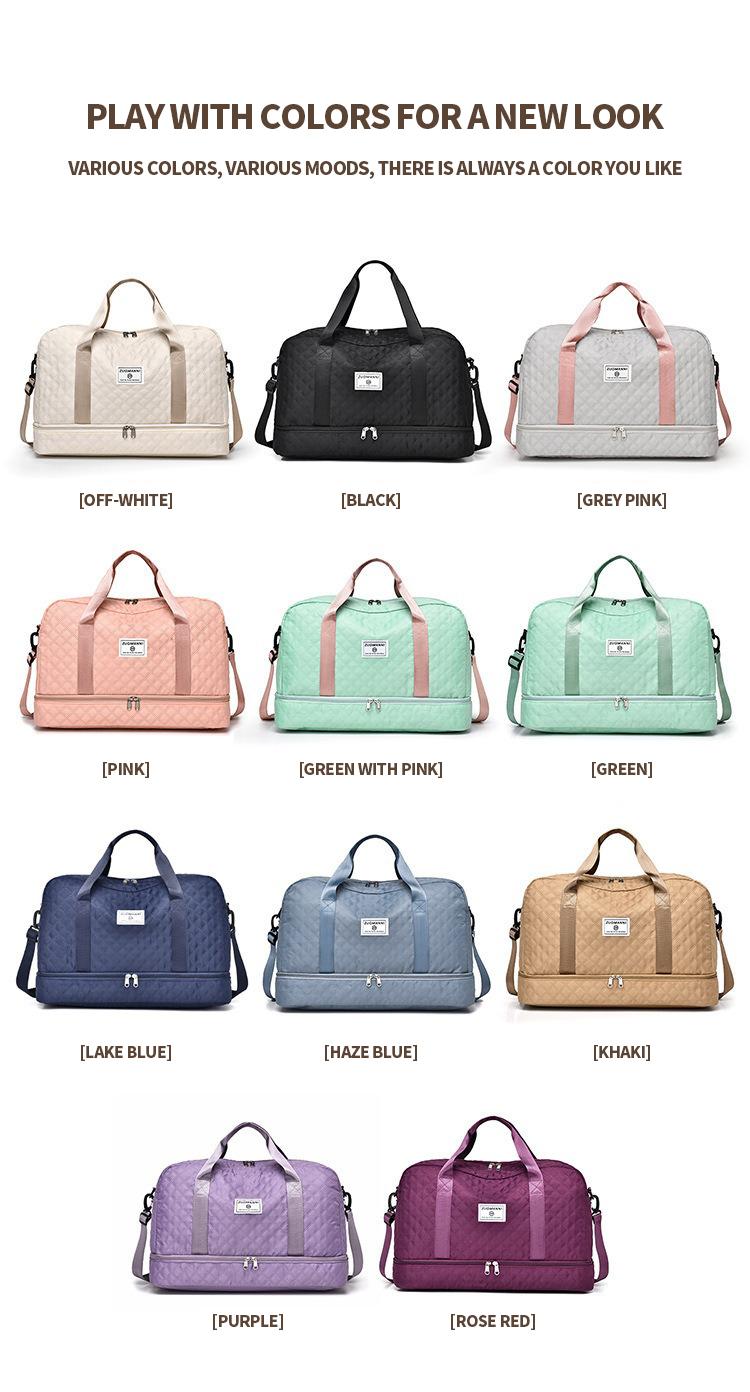 Lightweight Large Capacity Duffle Bag, Stylish Argyle Design, Perfect Carry On Luggage with Separate Shoe Compartment for Travelers Lightweight Large Capacity Duffle Bag, Stylish Argyle Design, Perfect Carry On Luggage with Separate Shoe Compartment for Travelers