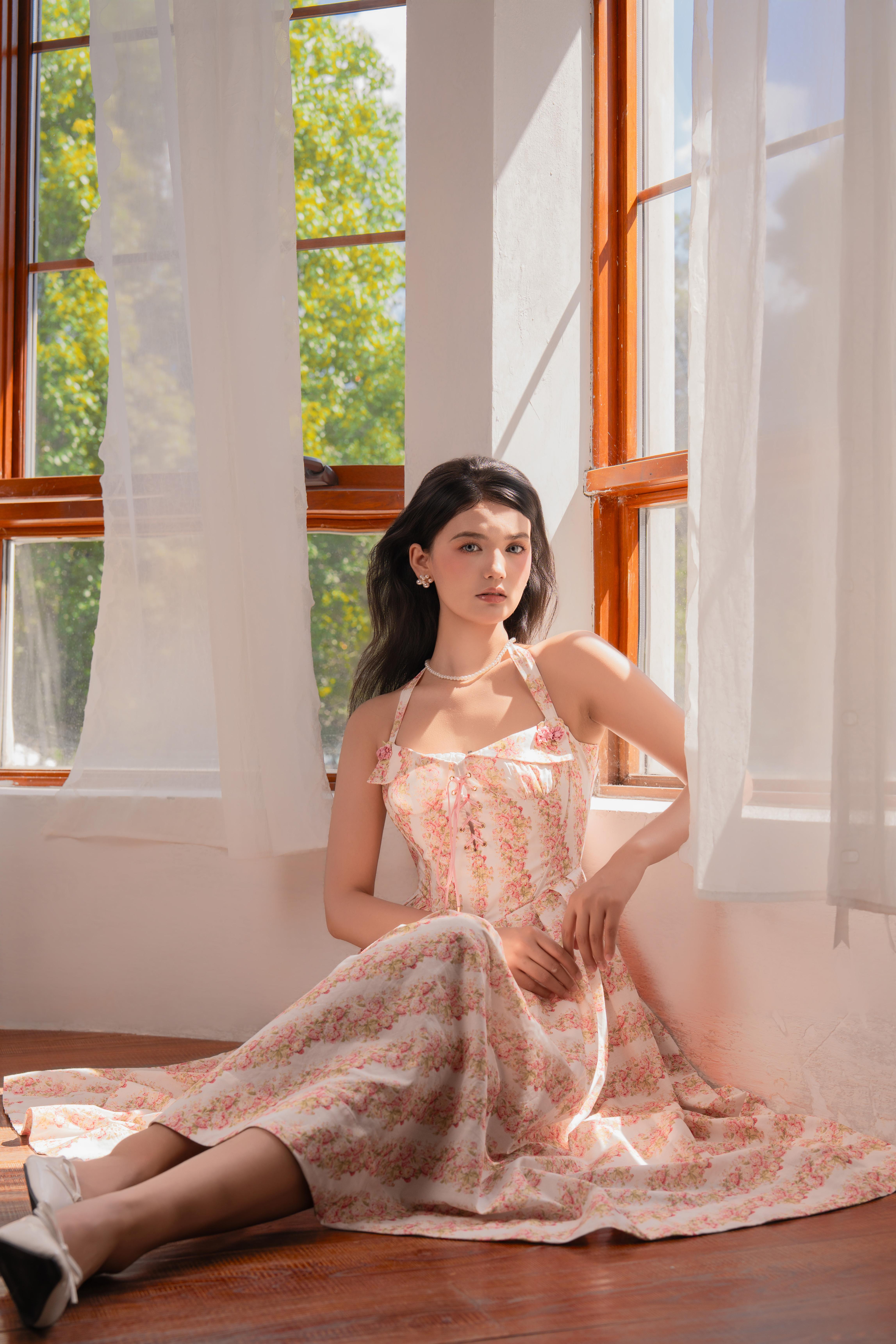 Enchanted Rose Corset Dress-LuminaVenus Dresses Prom Floral Dress Curvy Women Rave Aerie Sundress Tummy Flattering Elegantoutfits Bridesmaid Modest Outfits Black Women Dress Elegant Fall Tube Long Dress  Dress Silk Drape