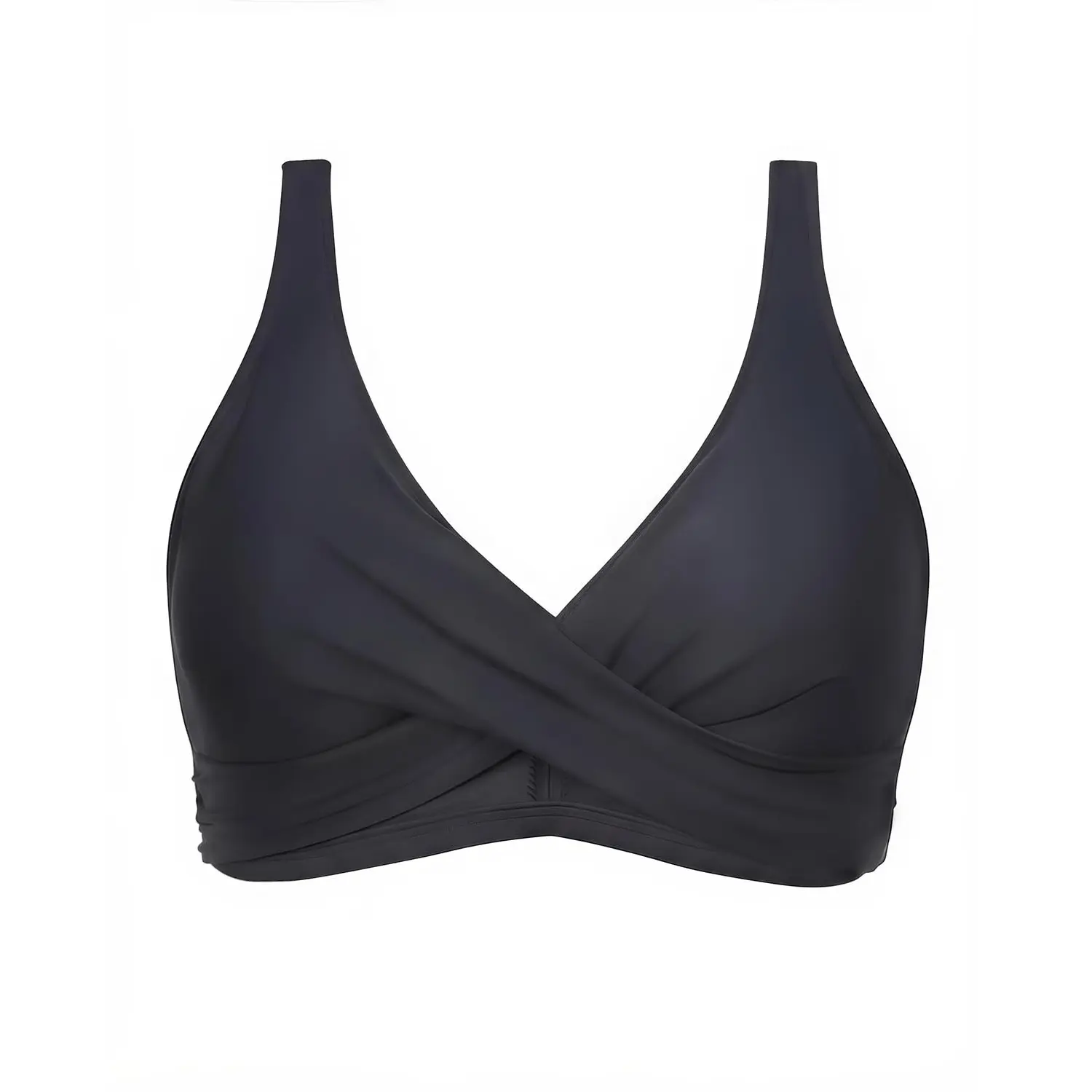 Aqua Eve Women Full Coverage Bikini Top No Bottom Push up Swimsuits Top Sport Bra Bathing Suits Tops