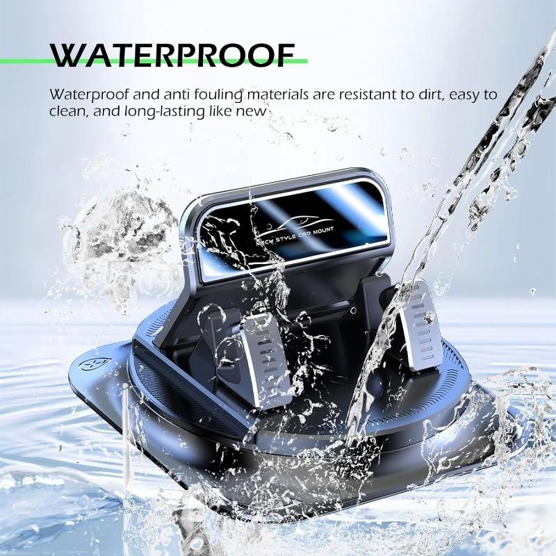 Car Phone Mount 360 Degree Rotation, Suitable for Car Navigation Dashboard, Adjustable Horizontal and Vertical Angles, Suction Cup Anti-Slip Holder