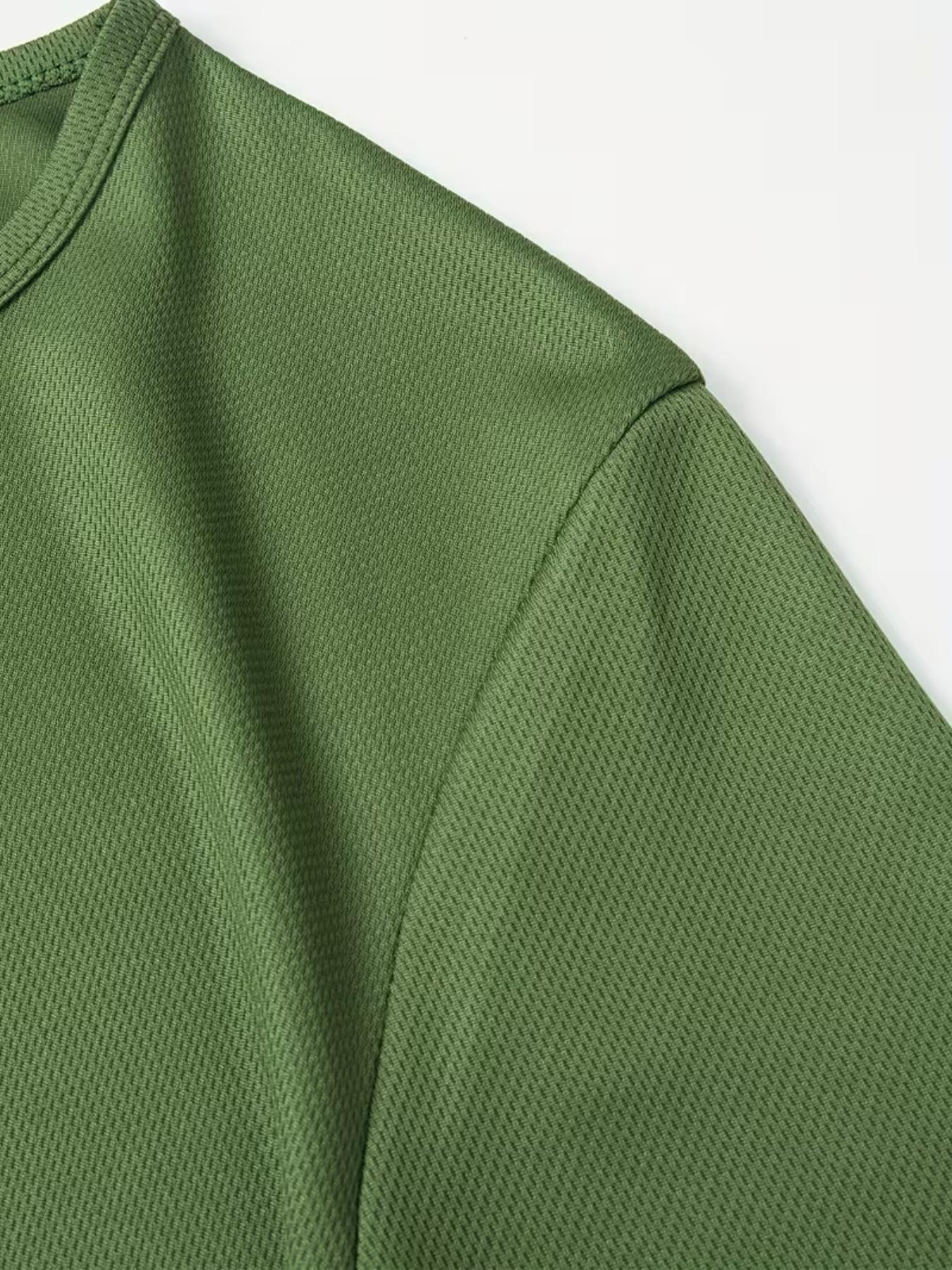 4-Pack Men's Sportswear Tees, Breathable Quick-Dry Round Neck, Reflective Stripes, Moisture-Wicking Polyester, Ideal for Running, Cycling, Gym