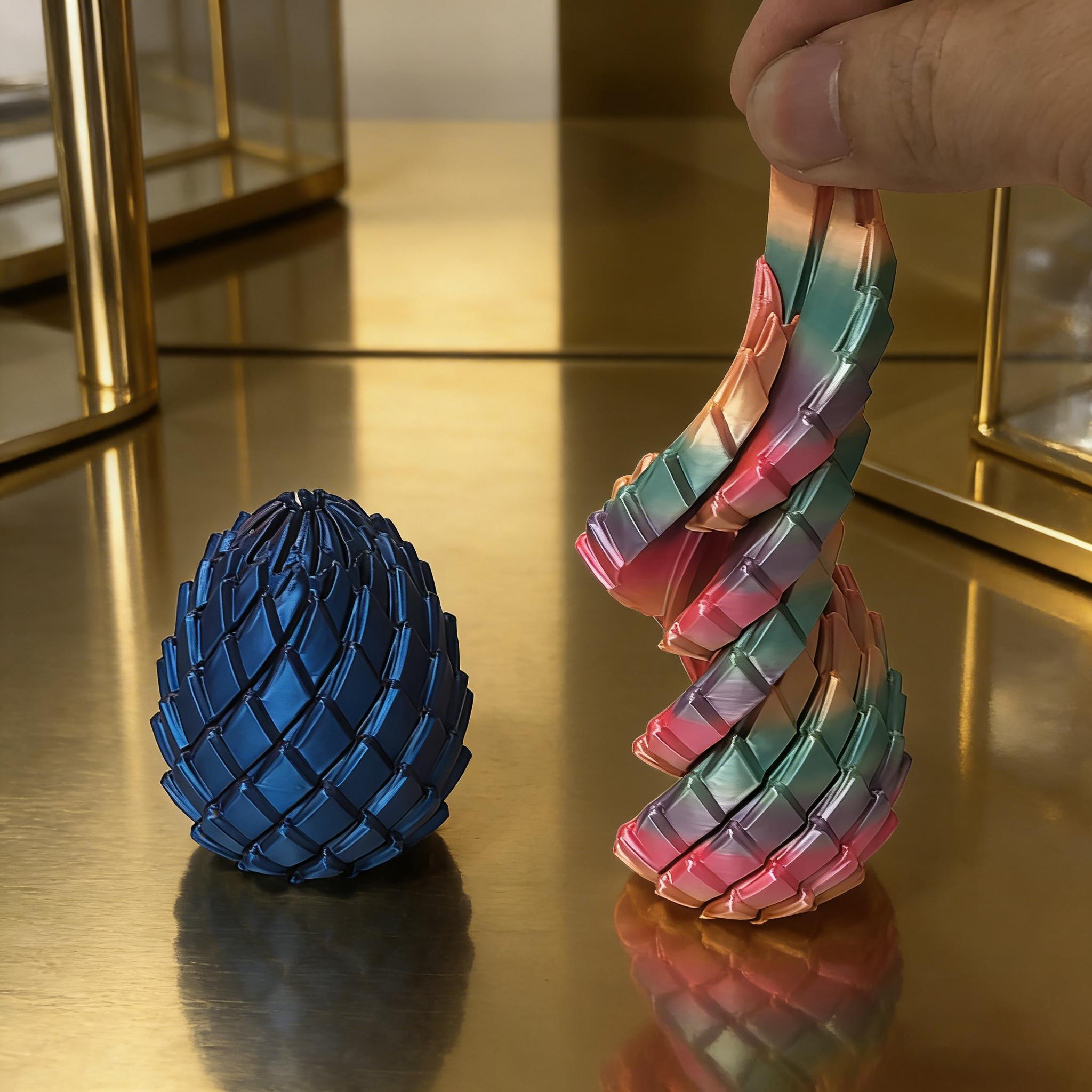 Dragon Egg Design Ornament, 2 Counts/set Creative Dragon & Egg Desk Decoration, Desktop Decoration for Home Office, Gift for Friend