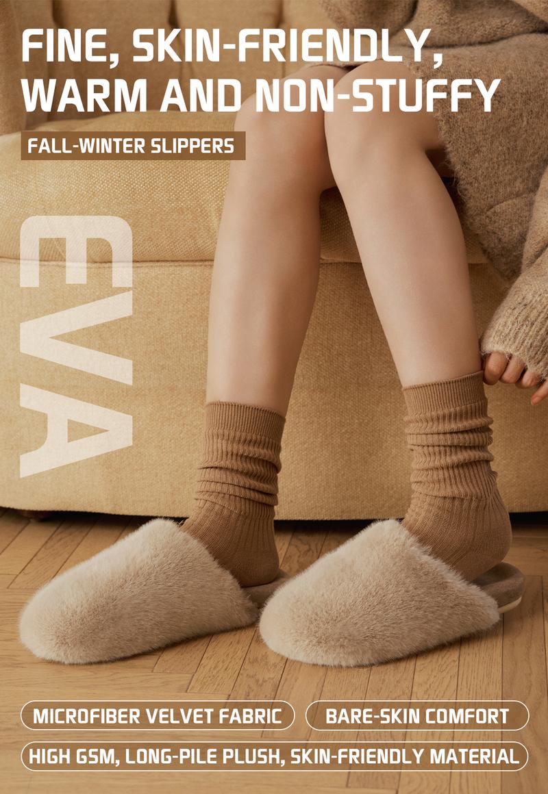 YASSIA Women's Fuzzy Cozy Plush Slippers | Anti-Slip Warm Winter House Shoes for Indoor & Outdoor