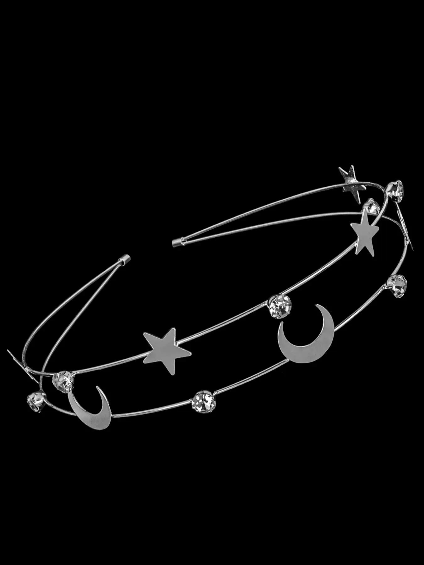 Rhinestone Star Decor Headband,  Elegant Hair Accessories for Women & Girls, Trendy All-match & Exquisite Hair Accessories Suitable for Daily and Party Use