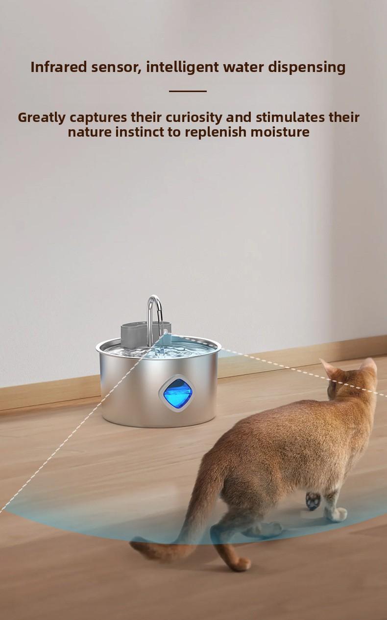 Filter cartridges and filter cotton suitable for pet stainless steel automatic water dispensers​​​。 3.2L Automati Water Dispenser