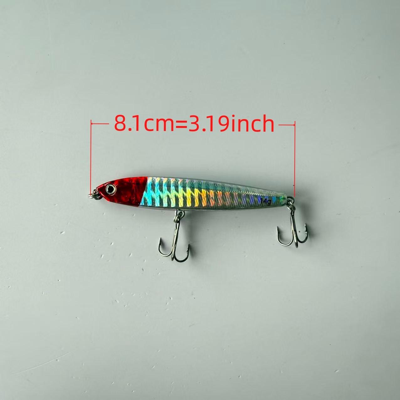 Big Brand Reproduction, Bestseller, 2pcs, Lure Minnow Submerged Lead Pencil Vibrating Far-Cast Imitation Artificial Lure with Sound Bead, Suitable for Freshwater and Saltwater Fishing, Fishing Accessories, Tackle, and Gear