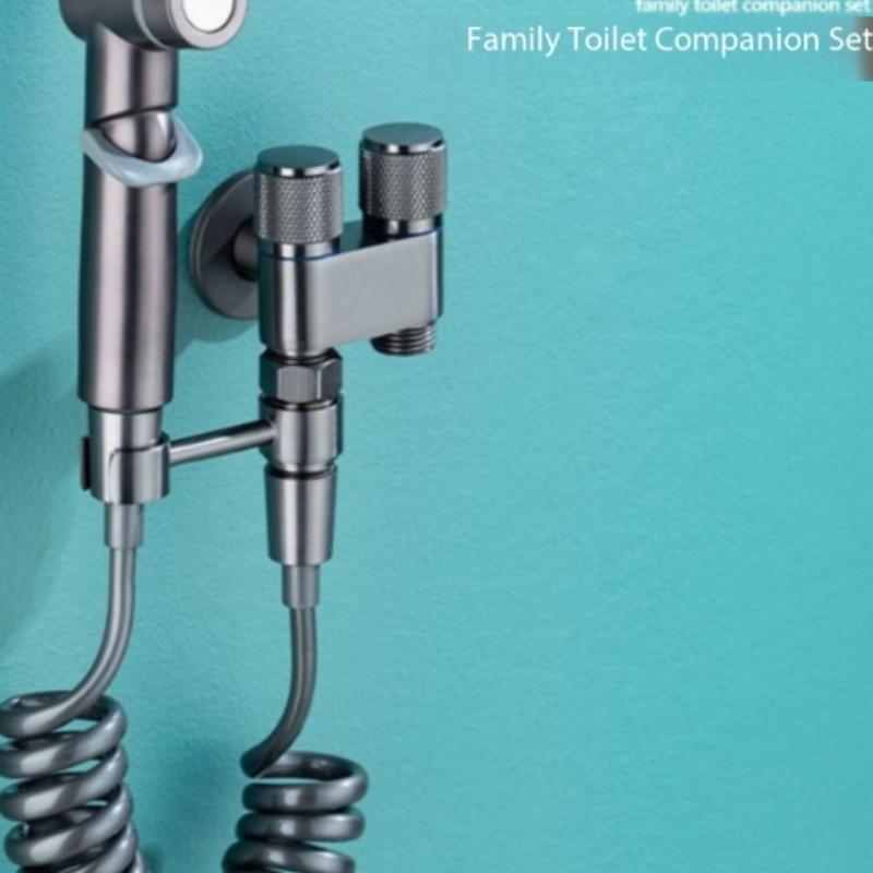 High-End Copper Shower Faucet, New Model Dual Control Water Spray, Powerful Sprayer for Bathroom, Durable Angle Valve Design