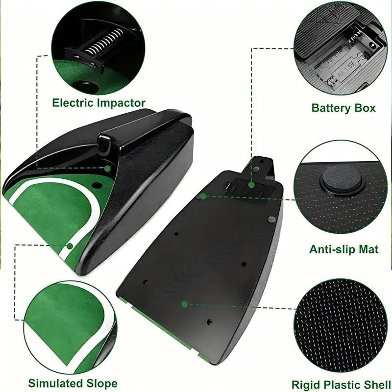 Golf Automatic Ball Return Practice Machine, Portable Golf Training Aid, Swing Practice Equipment, Ideal for Golfers at All Levels