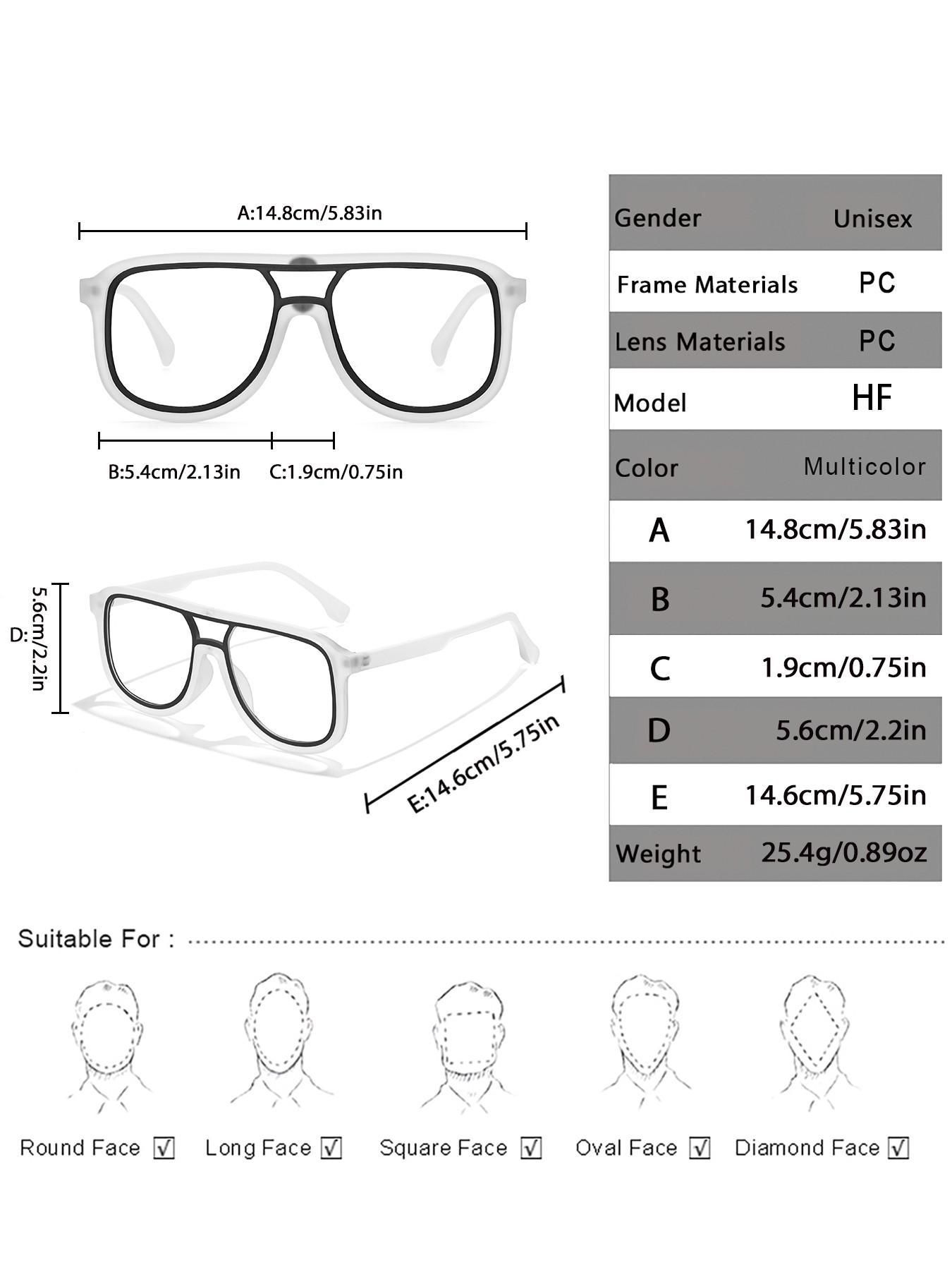 Unisex Colorful Photochromic Sunglasses, Bohemian Style Fashion Eyewear, Casual Plastic Frame, All-Season Decorative Lens