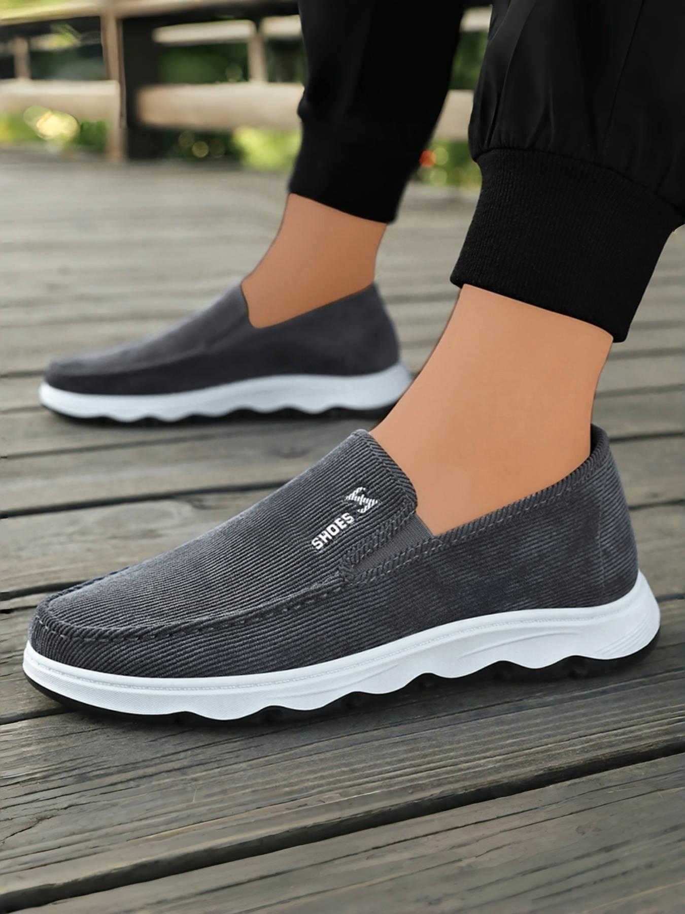 Men's Slip-On Casual Dress Shoes, Breathable Mesh Design, Comfortable Walking & Sports Shoes, Ideal for Daily Wear & Outdoor Activities