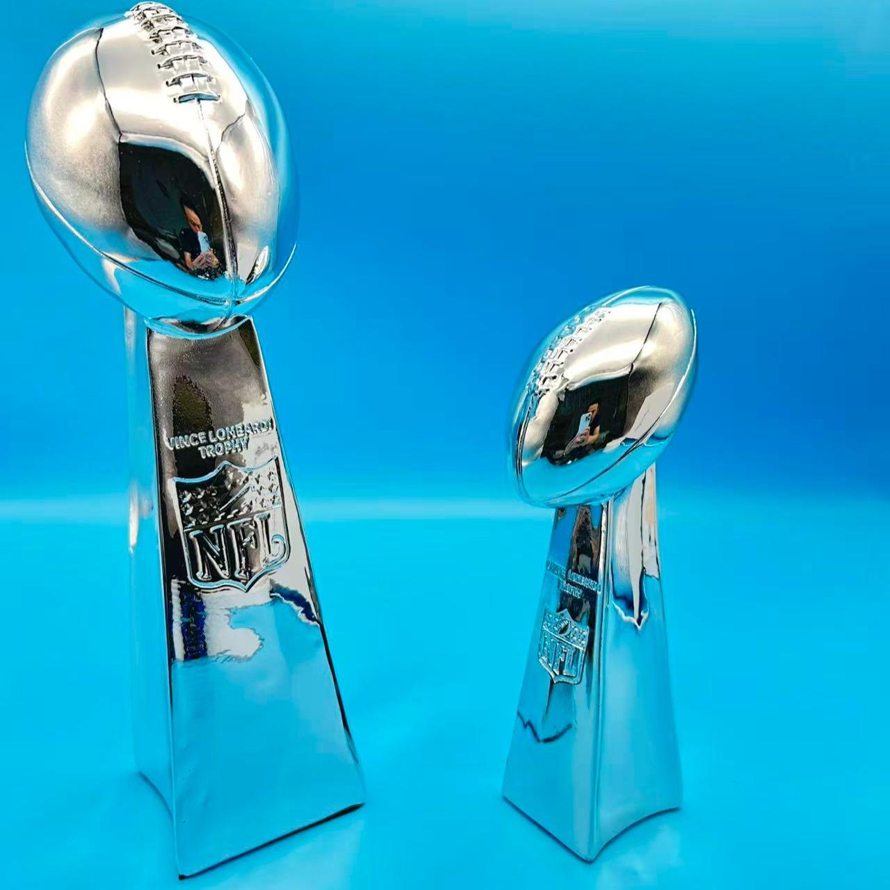American Football Trophy Model Fan Memorial Collectible, Sports Award Ornament, No Precious Metal Plating, Perfect Gift for Fans