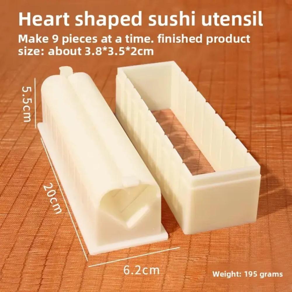 Sushi Mold Household Sushi Tool Set Seaweed Rice Roll Maker Nori Easy Sushi Kit Complete Set for Home Cooking